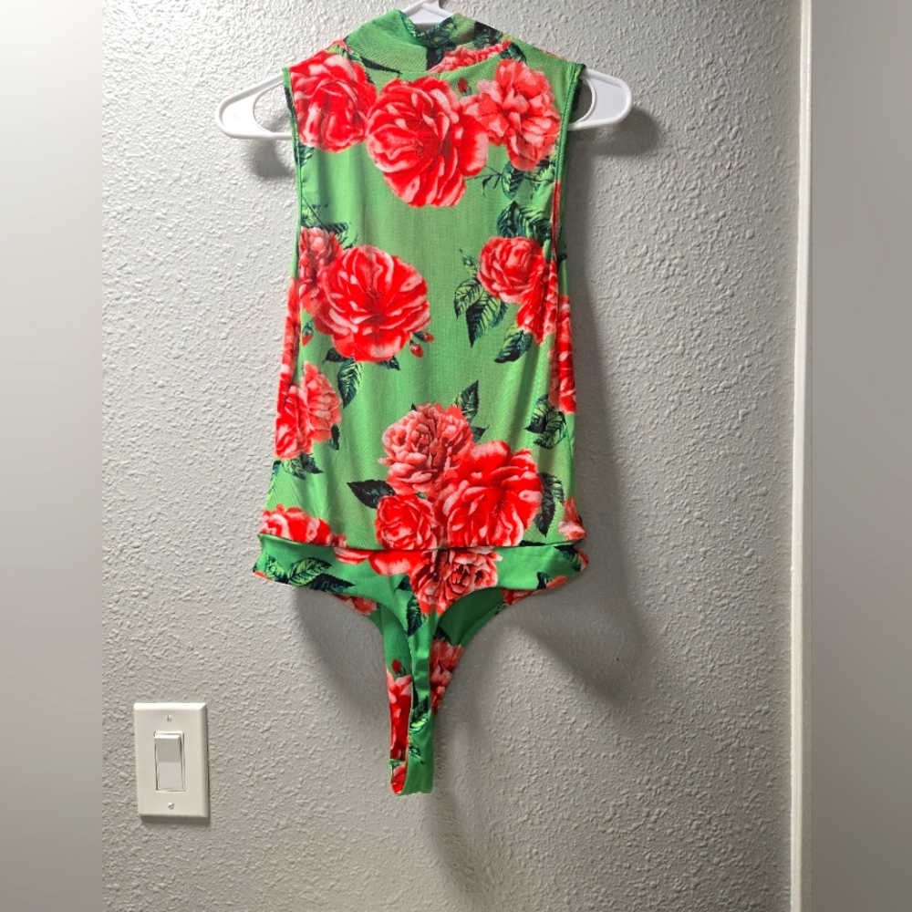 NWT- AFRM Mesh high neck sleeveless bodysuit - Picture 2 of 4